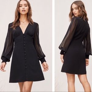 NWT Diane Von Furstenberg TVF Black Dress sz12